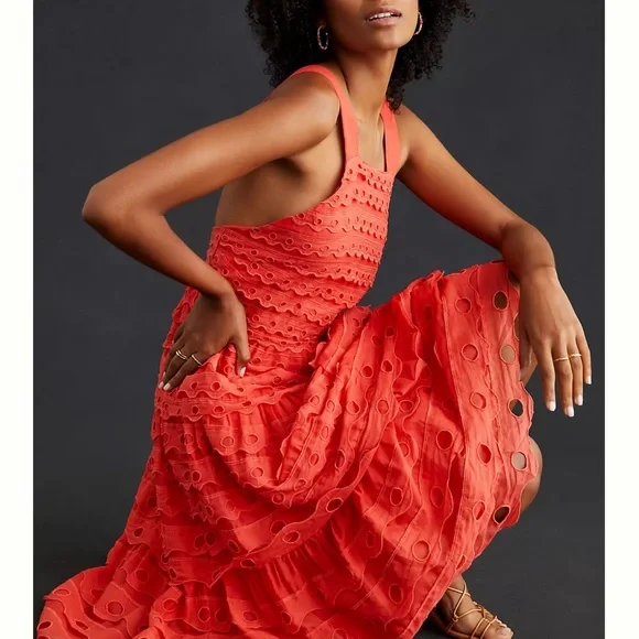 halter dress with lace White Eyelet Halter Dress main image 0